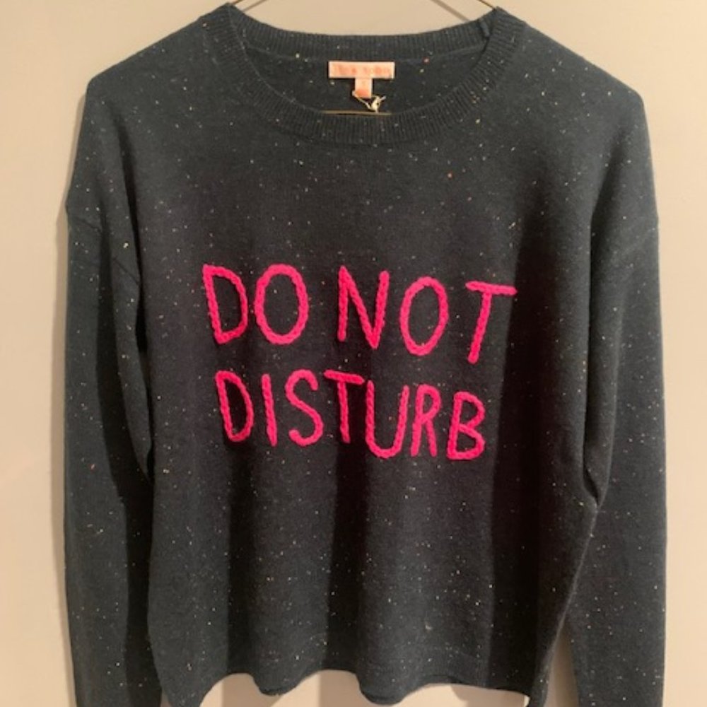 NWT LISA TODD DO NOT DISTURB SWEATER SIZE SMALL